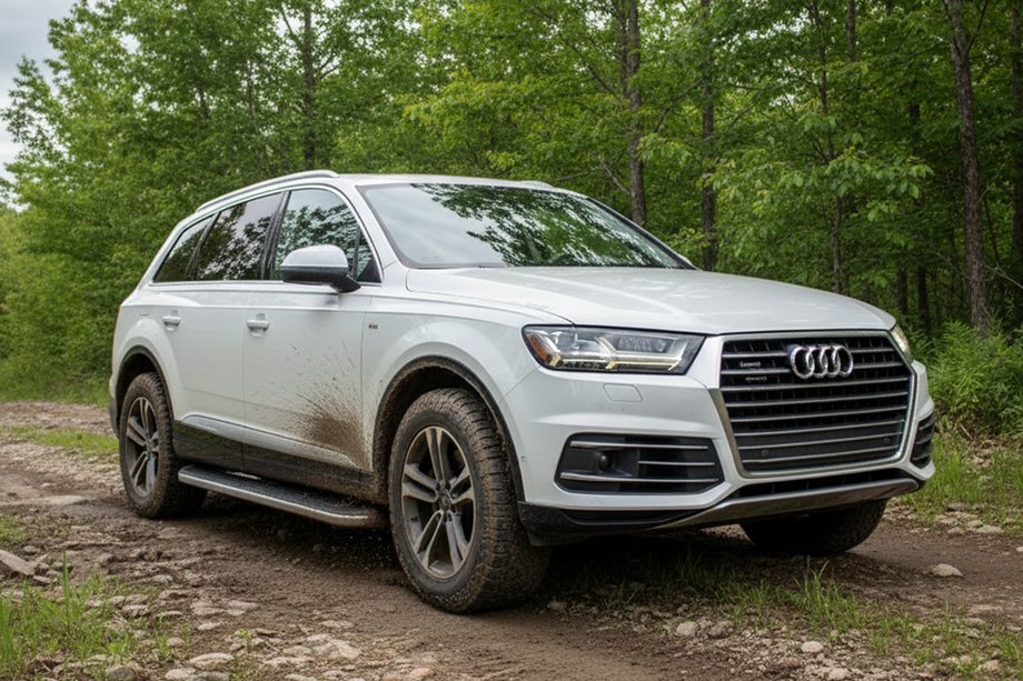 Audi Q7 2015–2026 Pedane Laterali Tayga Grey (2 pz, Alluminio) Foto 1