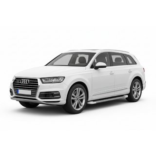 Pedane Laterali Allmond White (2 pz, Alluminio) Audi Q7 2015–2026 foto 1