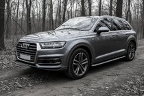 Audi Q7 2015–2026 Pedane Laterali Maydos V2 (2 pz, Alluminio e Acciaio Inox) foto 1