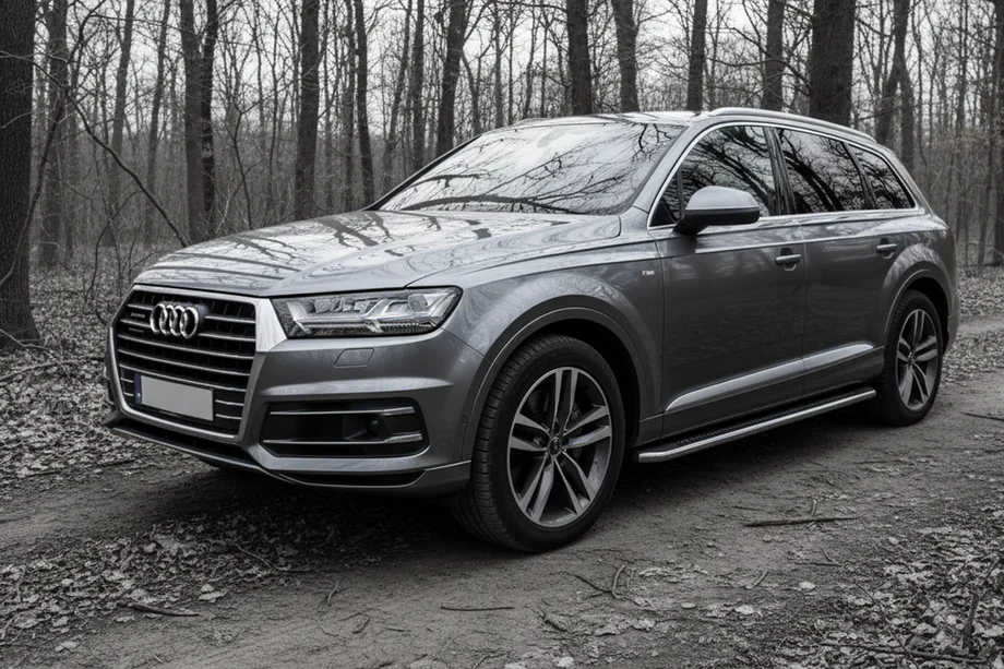 Audi Q7 2015–2026 Pedane Laterali Maydos V2 (2 pz, Alluminio e Acciaio Inox) Image
