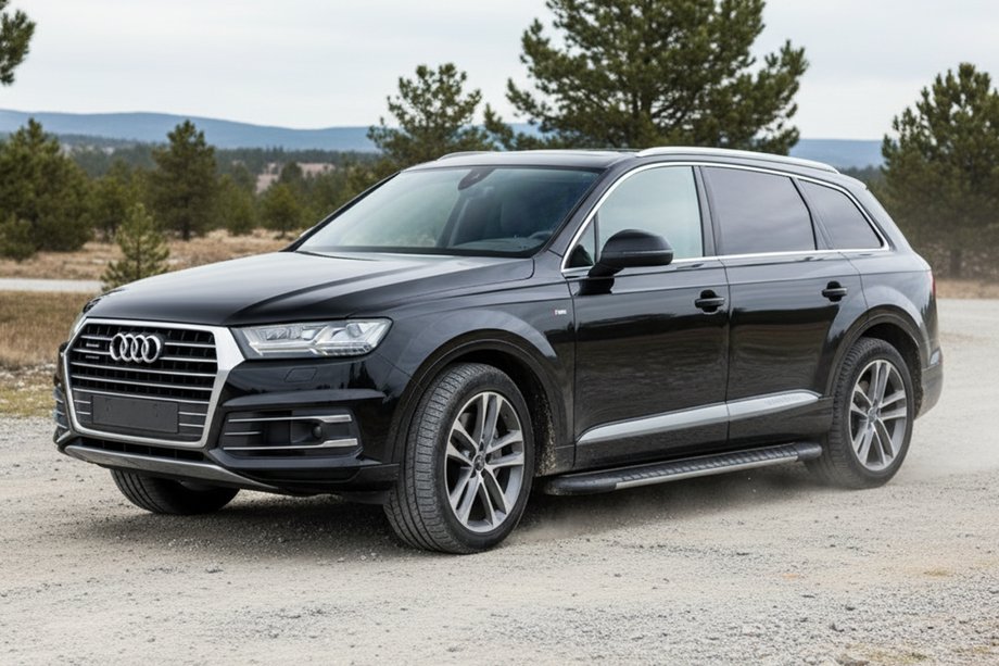 Audi Q7 2015–2026 Pedane laterali Bosphorus Grey (2 pz, alluminio) Image
