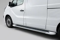 Opel Vivaro 2015-2019 Pedane Laterali Allmond White (2 pz, Alluminio) foto 1