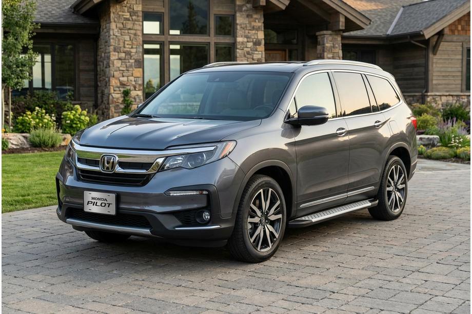 Honda Pilot 2015-2022 Pedane laterali Allmond Grey (2 pz, alluminio) Image