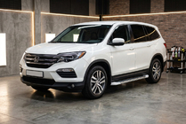 Honda Pilot 2015-2022 Pedane Laterali Allmond White (2 pz, Alluminio) foto 1