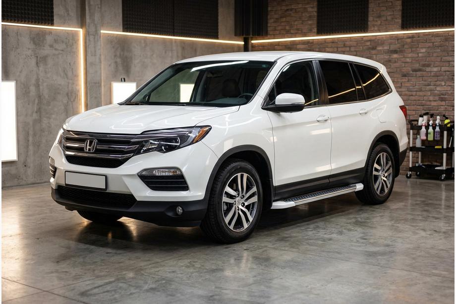 Honda Pilot 2015-2022 Pedane Laterali Allmond White (2 pz, Alluminio) Image