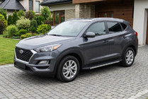 Hyundai Tucson TL 2016-2021 Pedane Laterali Duru (2 pz, Alluminio) foto 1