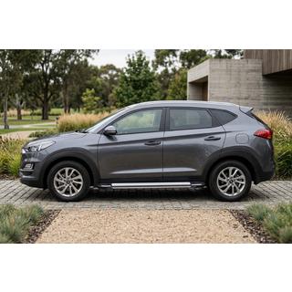 Pedane Laterali Rainbow (2 pz, Alluminio) Hyundai Tucson TL 2016-2021 foto 1