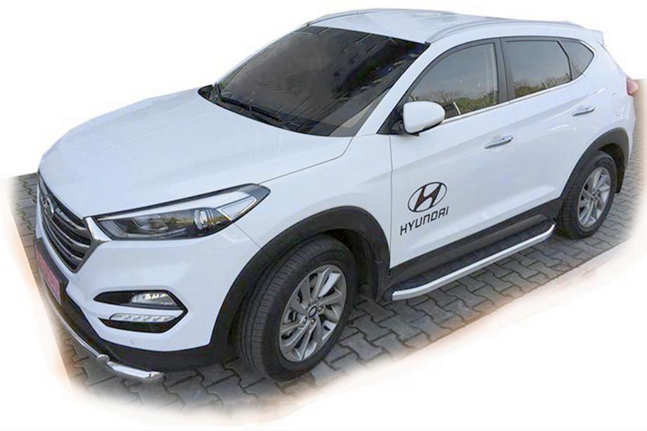 Hyundai Tucson TL 2016-2021 Pedane Laterali Fullmond (2 pz, Alluminio) Image
