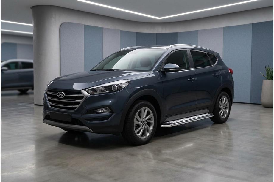 Hyundai Tucson TL 2016-2021 Pedane Laterali Maydos V2 (2 pz, Alluminio e Acciaio Inox) Image