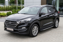 Hyundai Tucson TL 2016-2021 Pedane laterali Bosphorus Grey (2 pz, alluminio) foto 1