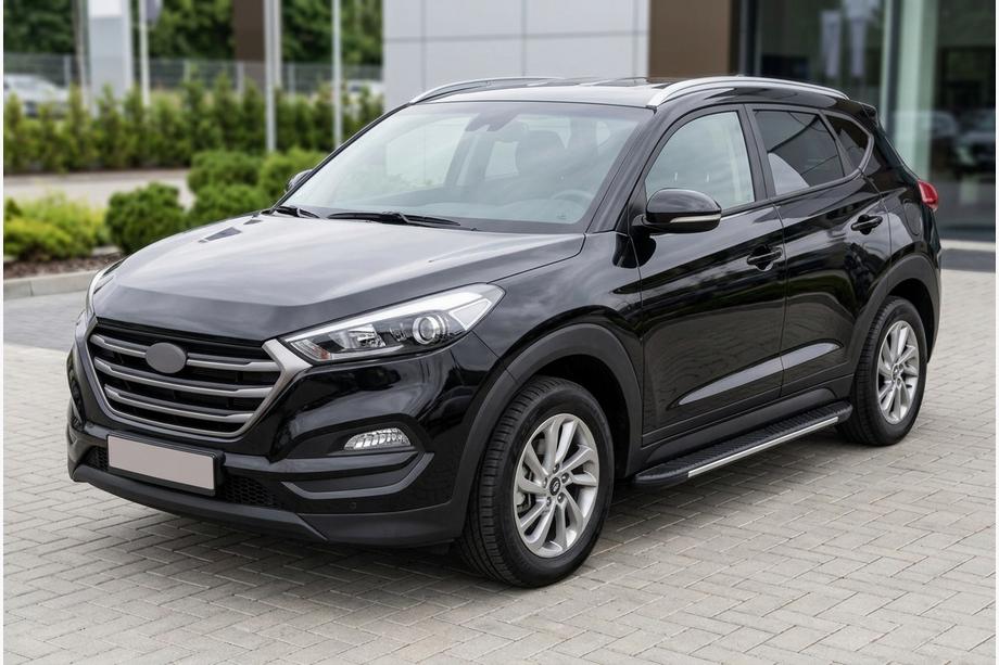 Hyundai Tucson TL 2016-2021 Pedane laterali Bosphorus Grey (2 pz, alluminio) Image