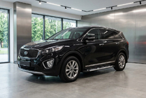 Kia Sorento III UM 2014-2020 Pedane Laterali Sunrise (2 pz, Alluminio) foto 1