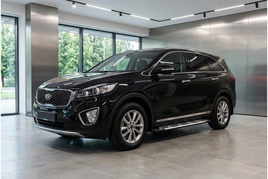 Kia Sorento III UM 2014-2020 Pedane Laterali Sunrise (2 pz, Alluminio) Image
