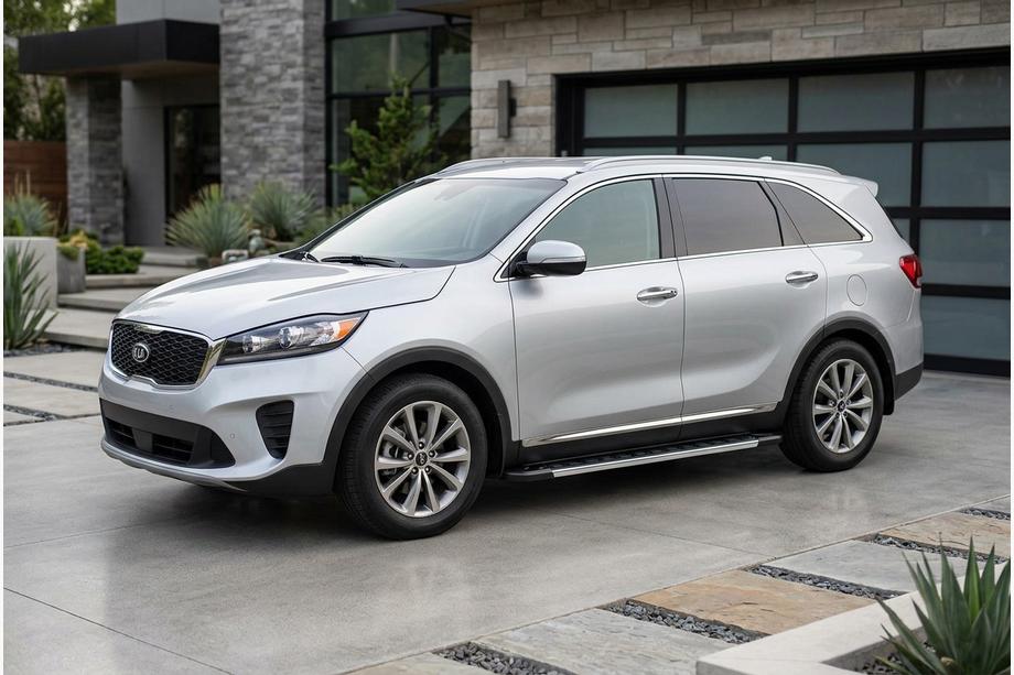 Kia Sorento III UM 2014-2020 Pedane Laterali RedLine V1 (2 pz, Alluminio) Image
