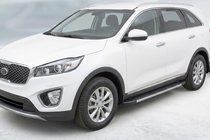 Kia Sorento III UM 2014-2020 Pedane Laterali Duru (2 pz, Alluminio) foto 1