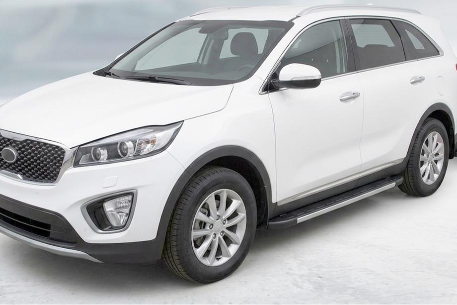 Kia Sorento III UM 2014-2020 Pedane Laterali Duru (2 pz, Alluminio) Image