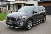 Kia Sorento III UM 2014-2020 Pedane Laterali Tayga Grey (2 pz, Alluminio) foto 1