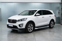 Kia Sorento III UM 2014-2020 Pedane Laterali Allmond White (2 pz, Alluminio) foto 1