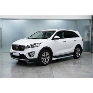 Pedane Laterali Allmond White (2 pz, Alluminio) Kia Sorento III UM 2014-2020 foto 1