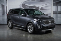 Kia Sorento III UM 2014-2020 Pedane Laterali BlackLine (2 pz, Alluminio) foto 1