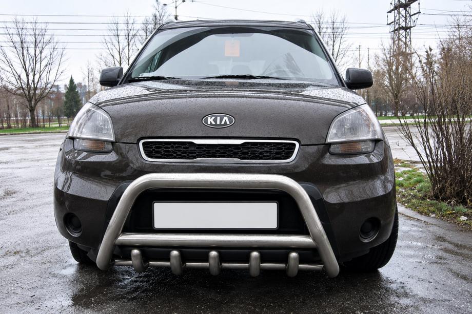 Kia Soul II 2013-2018 Parabulloni Anteriore (Acciaio Inox) Image