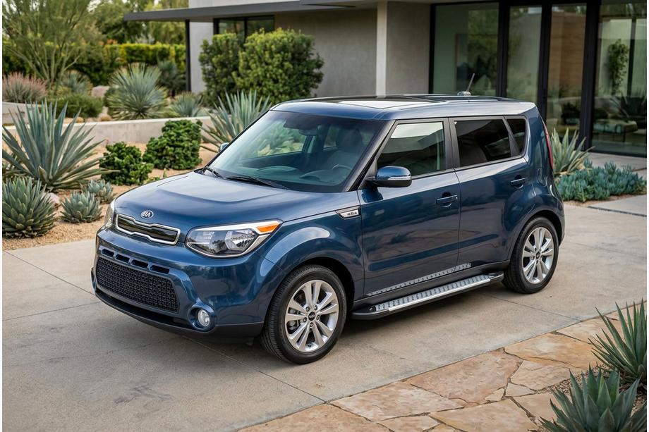 Kia Soul II 2013-2018 Pedane Laterali Allmond Grey (2 pz, Alluminio) Foto 1