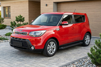 Kia Soul II 2013-2018 Pedane Laterali Allmond Black (2 pz, Alluminio) foto 1