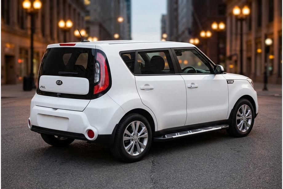 Kia Soul II 2013-2018 Pedane Laterali Sunrise (2 pz, Alluminio) Image