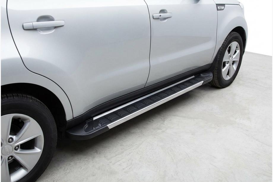 Kia Soul II 2013-2018 Pedane Laterali RedLine V1 (2 pz, Alluminio) Image