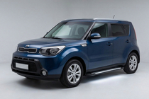 Kia Soul II 2013-2018 Pedane Laterali Line (2 pz, Alluminio) foto 1