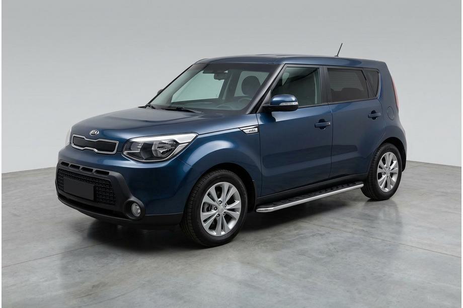 Kia Soul II 2013-2018 Pedane Laterali Maydos V1 (2 pz, Alluminio e Acciaio Inox) Image