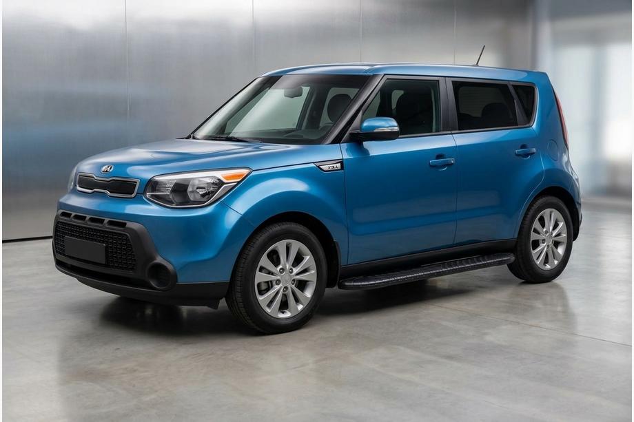 Kia Soul II 2013-2018 Pedane Laterali Bosphorus Black (2 pz, Alluminio) Image