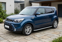 Kia Soul II 2013-2018 Pedane Laterali Tayga Grey (2 pz, Alluminio) foto 1