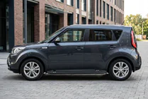 Kia Soul II 2013-2018 Pedane Laterali RedLine Black (2 pz, Alluminio) foto 1