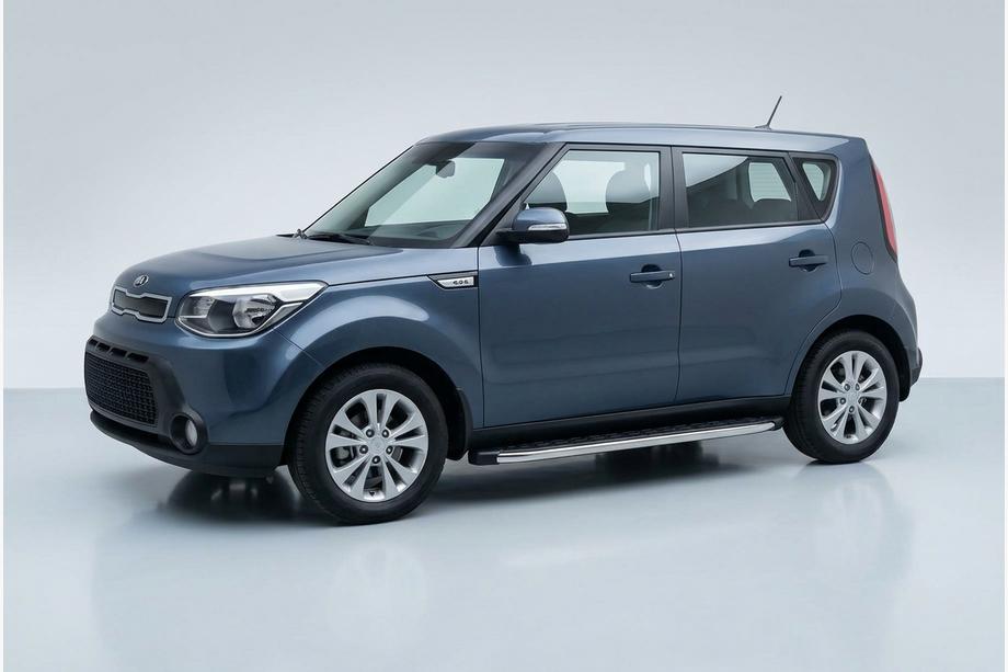 Kia Soul II 2013-2018 Pedane Laterali BlackLine (2 pz, Alluminio) Image