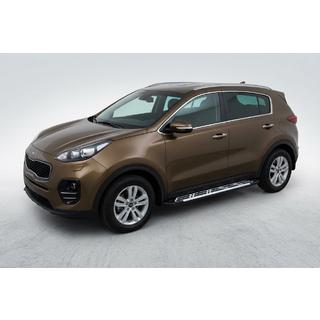 Pedane Laterali Sunrise (2 pz, Alluminio) Kia Sportage 2015-2021 foto 1