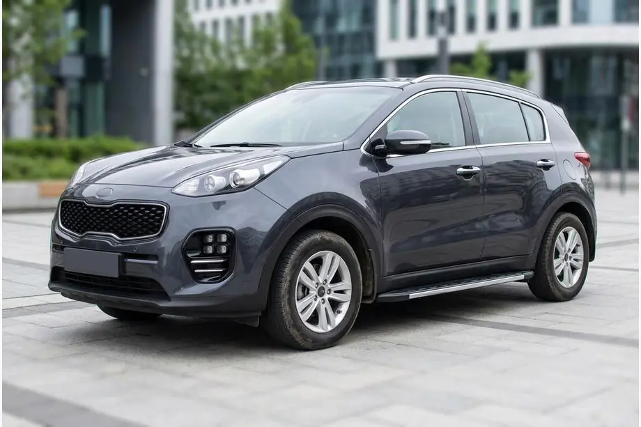 Kia Sportage 2015-2021 Pedane Laterali Duru (2 pz, Alluminio) Image