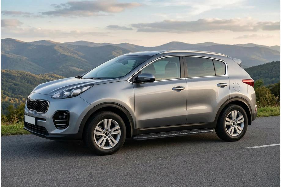 Kia Sportage 2015-2021 Pedane Laterali Bosphorus Black (2 pz, Alluminio) Image