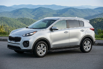 Kia Sportage 2015-2021 Pedane Laterali RedLine Black (2 pz, Alluminio) foto 1