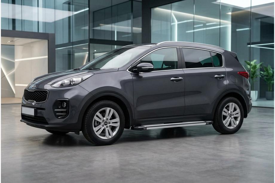Kia Sportage 2015-2021 Pedane Laterali Rainbow (2 pz, Alluminio) Image