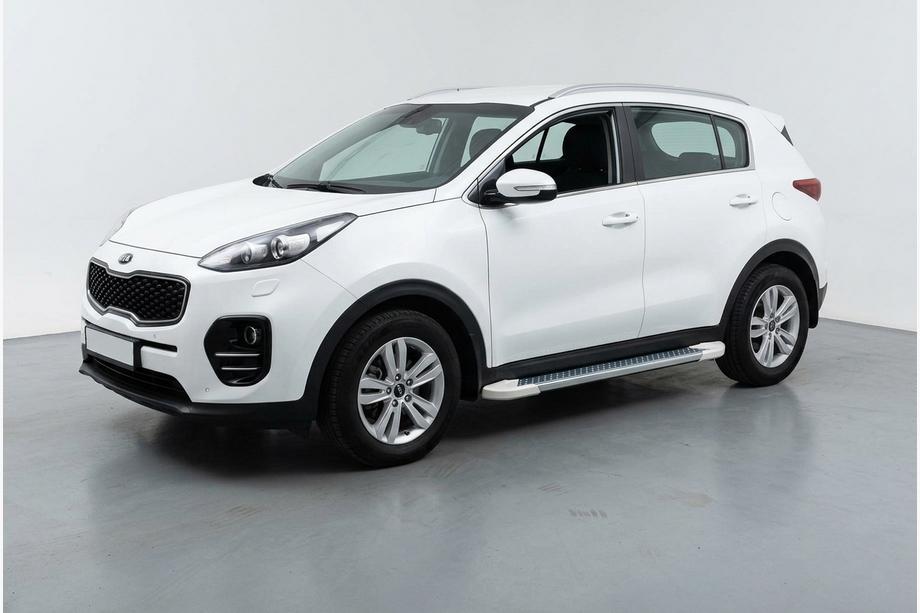 Kia Sportage 2015-2021 Pedane Laterali Allmond White (2 pz, Alluminio) Image