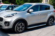 Kia Sportage 2015-2021 Pedane Laterali Maydos V2 (2 pz, Alluminio e Acciaio Inox) foto 3