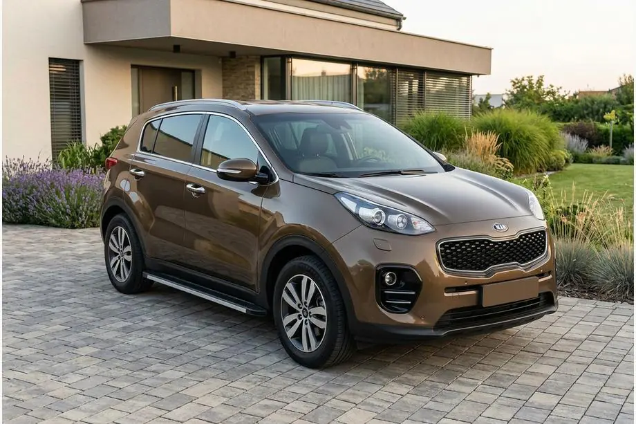 Kia Sportage 2015-2021 Pedane Laterali Maya V1 (2 pz, Alluminio) Image