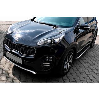 Pedane Laterali BlackLine (2 pz, Alluminio) Kia Sportage 2015-2021 foto 1
