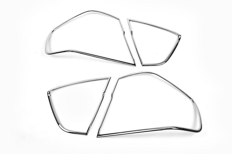 BMW 3 Series E90/E91 2005-2011 Coperture cromate per fanali posteriori (2 pz, plastica) Foto 3