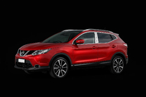 Nissan Qashqai 2014-2021 Coperture Montanti Porta Cromate (4 pz, Acciaio Inox) foto 3