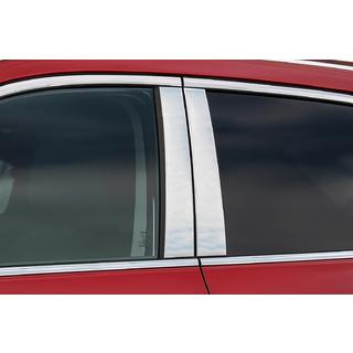 Coperture Montanti Porta Cromate (4 pz, Acciaio Inox) Nissan Qashqai 2014-2021 foto 1