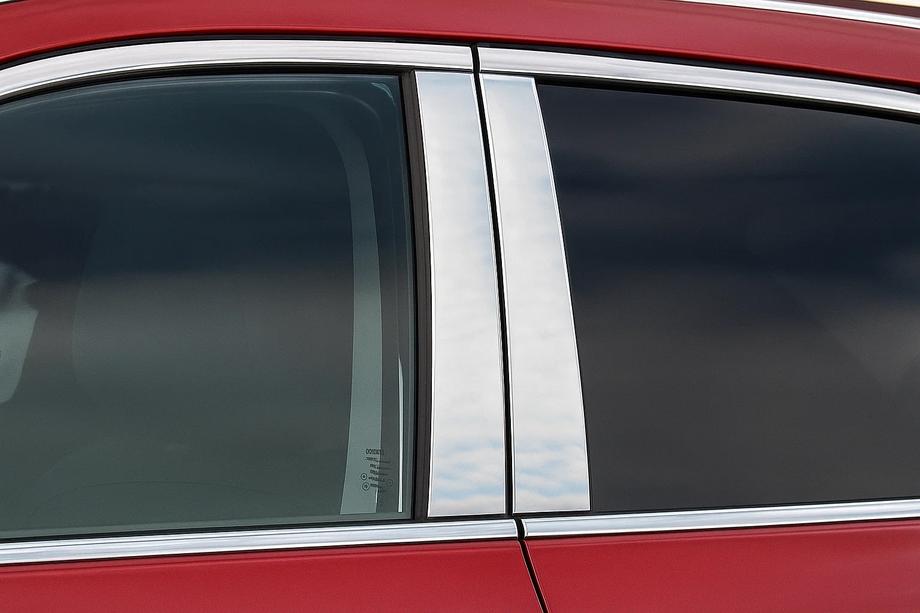 Nissan Qashqai 2014-2021 Coperture Montanti Porta Cromate (4 pz, Acciaio Inox) Image
