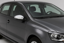 Volkswagen Polo 2010-2017 Coperture Specchietti HB (2 pz, Acciaio Inox) foto 1
