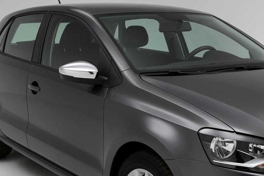 Volkswagen Polo 2010-2017 Coperture Specchietti HB (2 pz, Acciaio Inox) Image